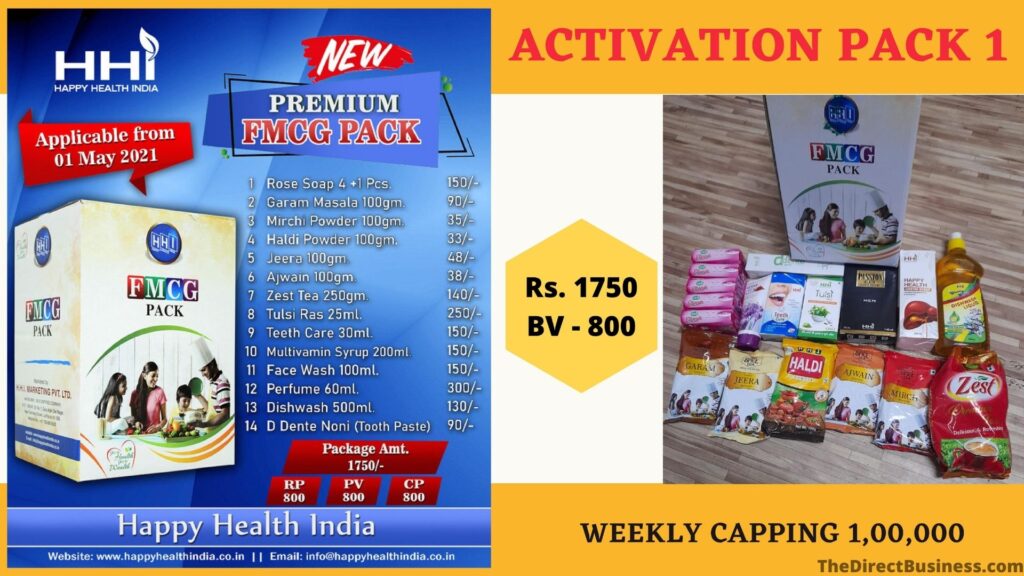 Happy health india activation pack 1