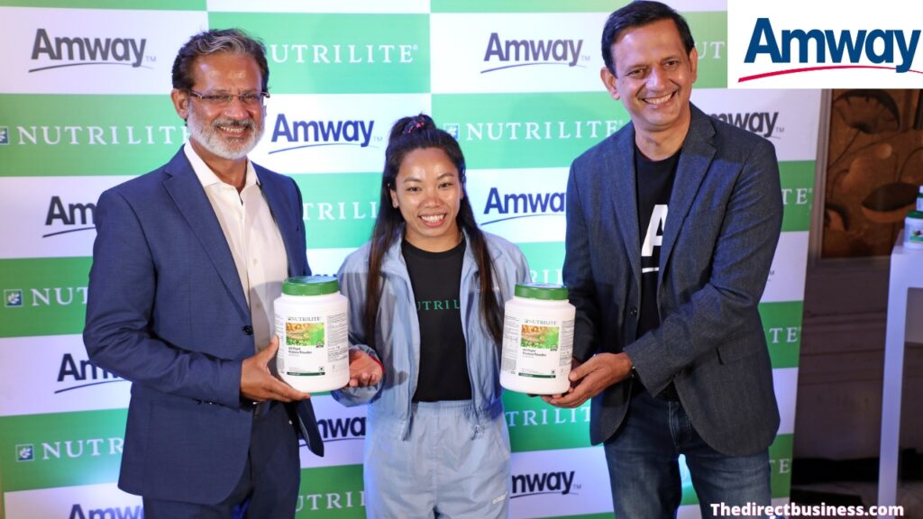 Amway india welcomes mirabai chanu as its brand ambassador