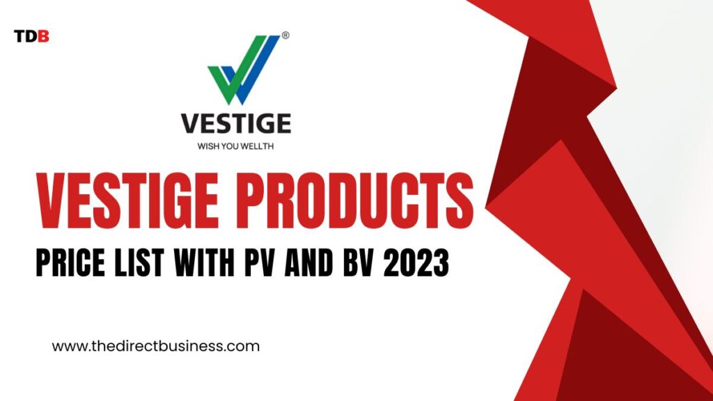 Vestige Products Price List 2023