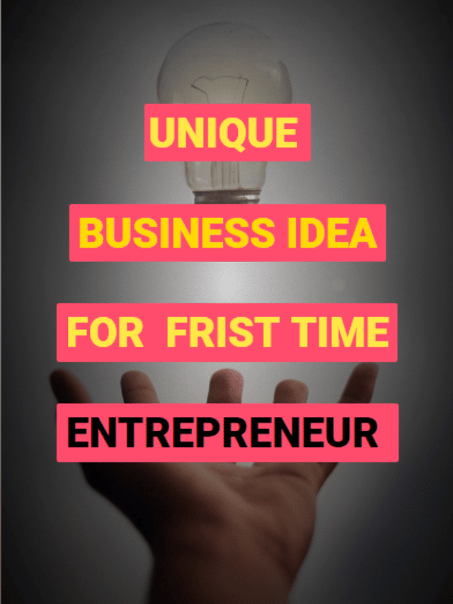 unique business idea for first time entrepreneurs