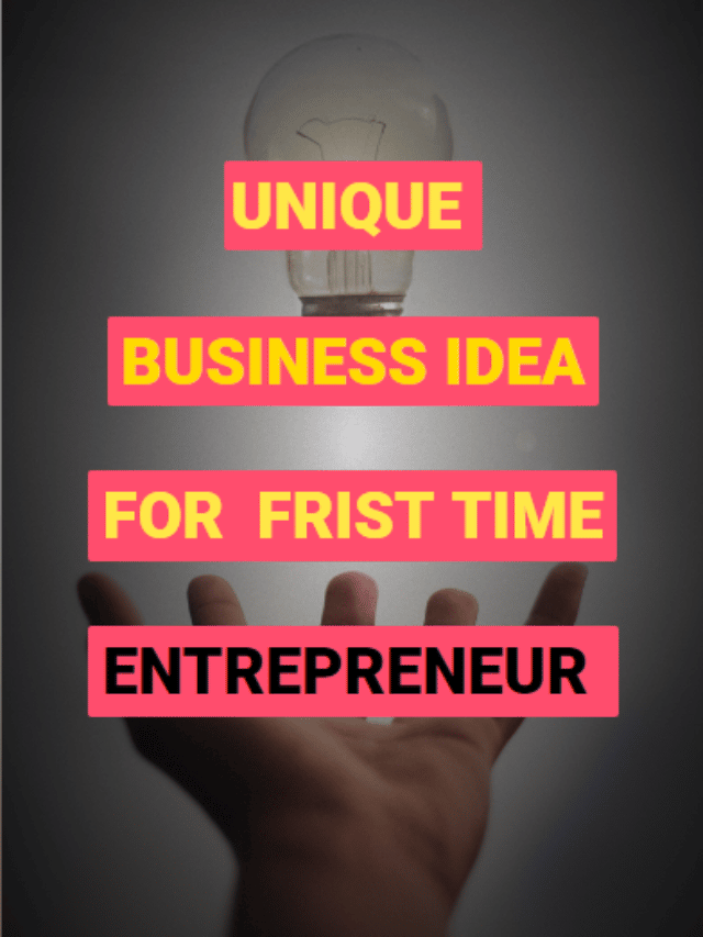 unique business idea for first time entrepreneurs