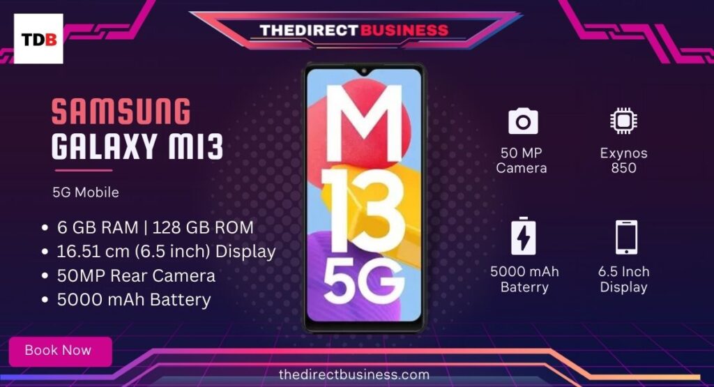 Samsung Galaxy M13 5G Details 