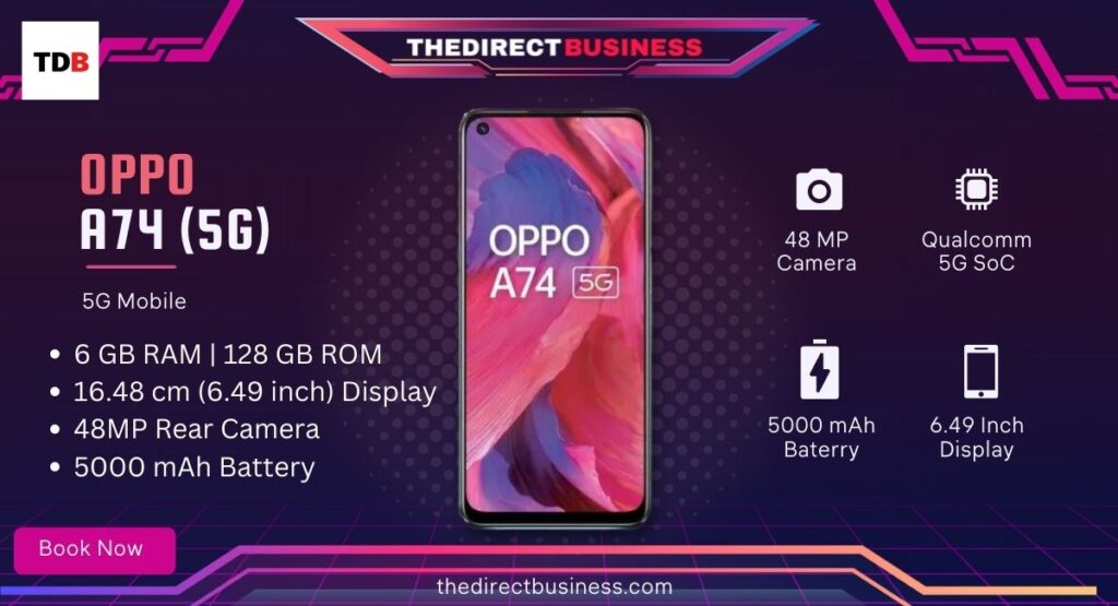 Oppo A74 Galaxy 5G Details 