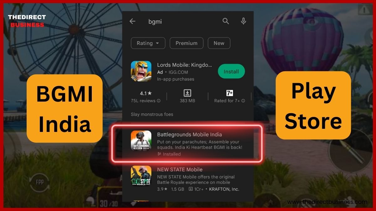 Bgmi is now available on the Play Store